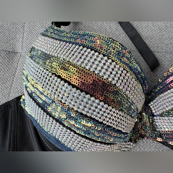 Womens Sparkly Belly Dance Top Bra , 36B - Picture 4 of 4